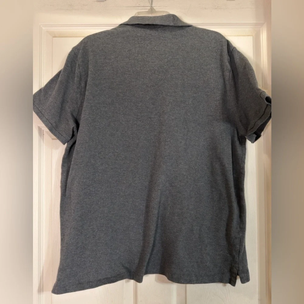Polo by Ralph Lauren Men's Dark Gray Polo‎ Shirt Green Pony Logo Sz XXL EUC
